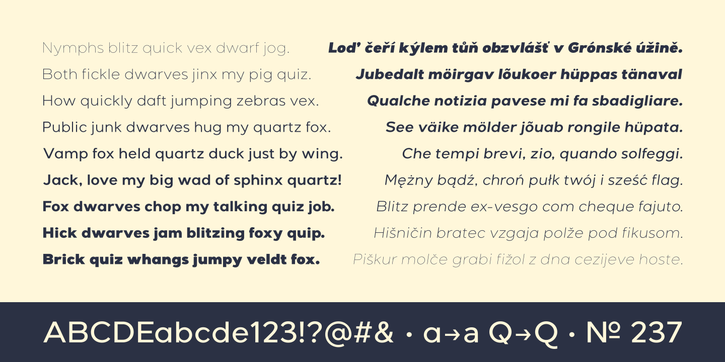 Example font Giga Sans #6